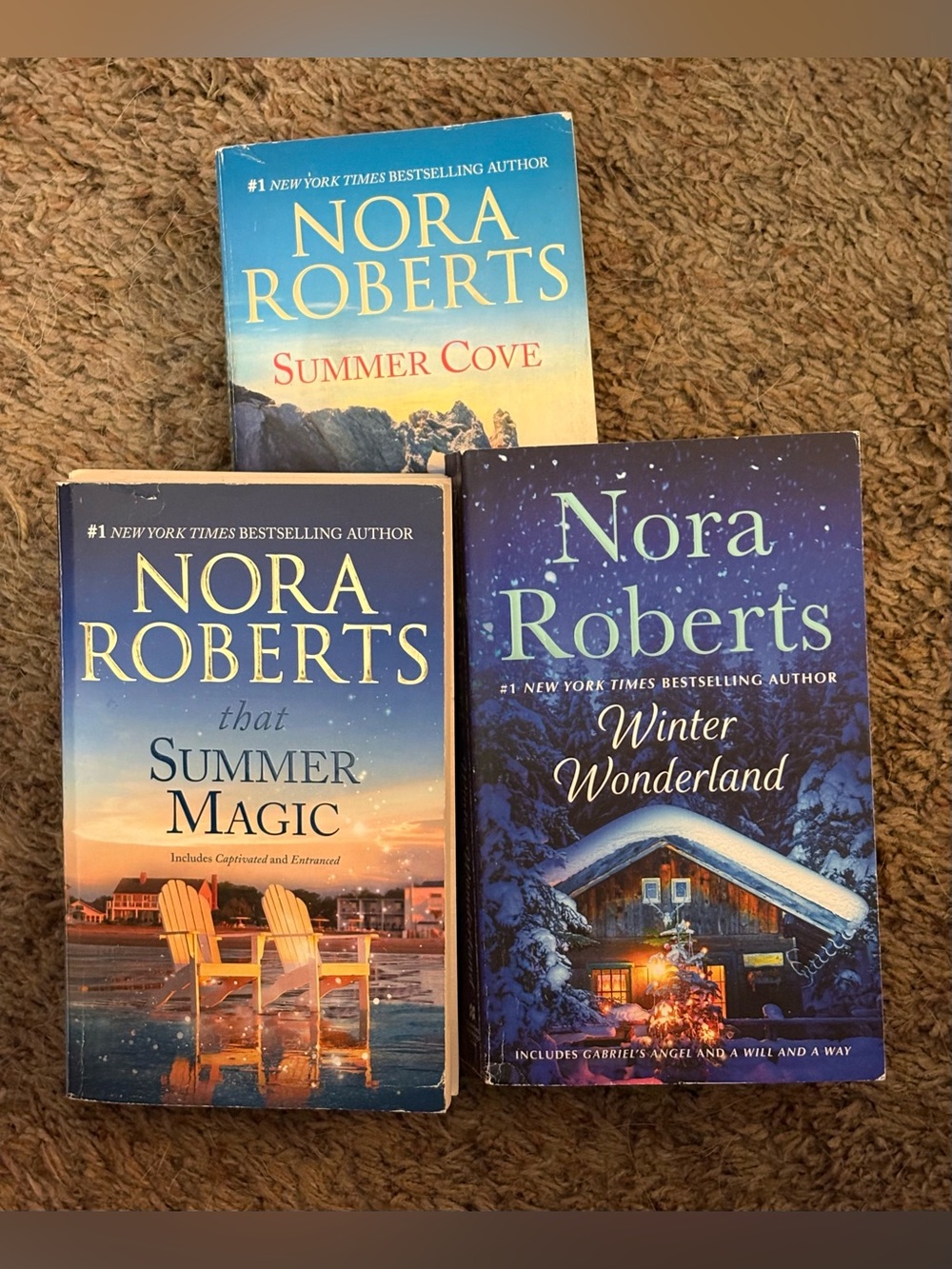 Nora Roberts Paperback 3 Book Bundle. GUC.